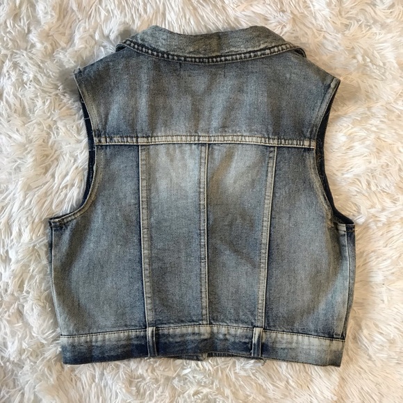 C’est Toi Jackets & Coats No Sleeve Denim Jacket Poshmark